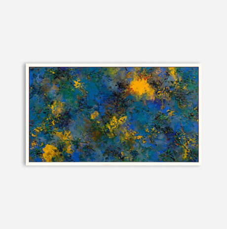 Blue Yellow Abstract / Naomi Linzen